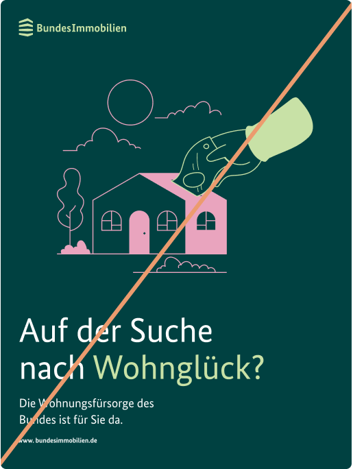 Eine Titelgestaltung mit einer Illustration in Rosa und Hellgrün.